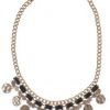 Hultquist Rosegold Necklace With Black Diamond Swarovski Crystal Ball-0