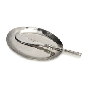 Culinary Concepts Butter Dish And Twist Neck Butter Knife-0