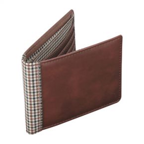 Jacob Jones Tan & Check Wallet-0