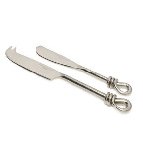 Culinary Concepts Cheese And Butter Knife - Hammered Knot-0