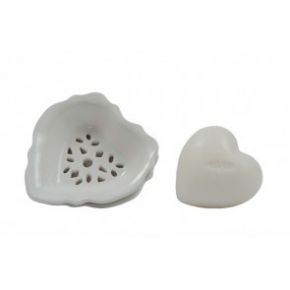 Branch D'Olive Heart Soap Dish & Soap-0