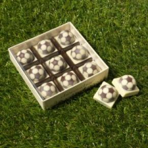 Choconchoc Dark & White Mini Footballs-0