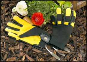 Gold Leaf Gardening Gloves Ladies Soft Touch-0