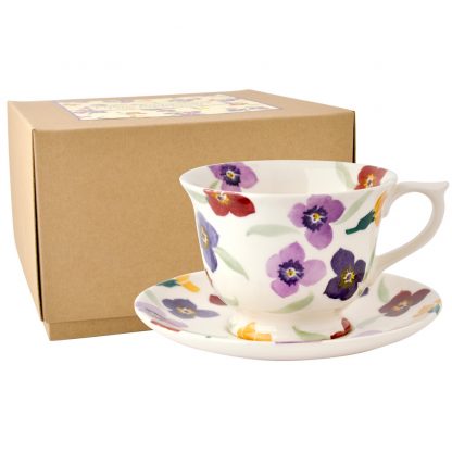 Emma Bridgewater Wallflower Large Teacup & Saucer-0