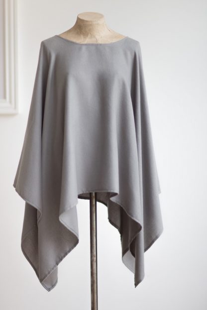 Tutti & Co Grey Poncho-10006