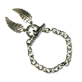 Danon Silver Bracelet with Angel Wings-0