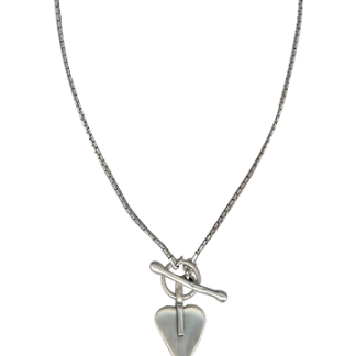 Danon Delicate Silver Necklace with Heart Pendant-0