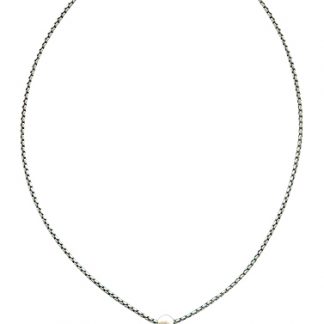 Danon Silver Hollow Heart Necklace-0