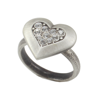 Danon Heart Ring set with Crystals-0