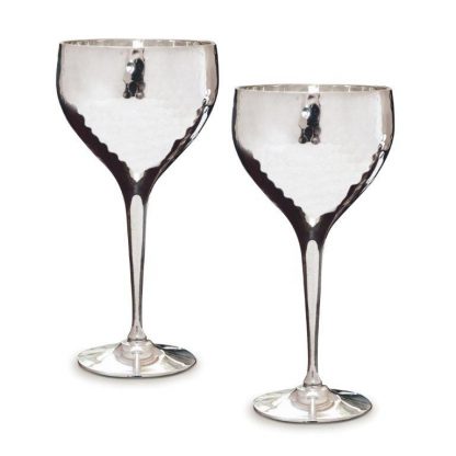 Culinary Concepts Silver Plated Wine Goblets-10615