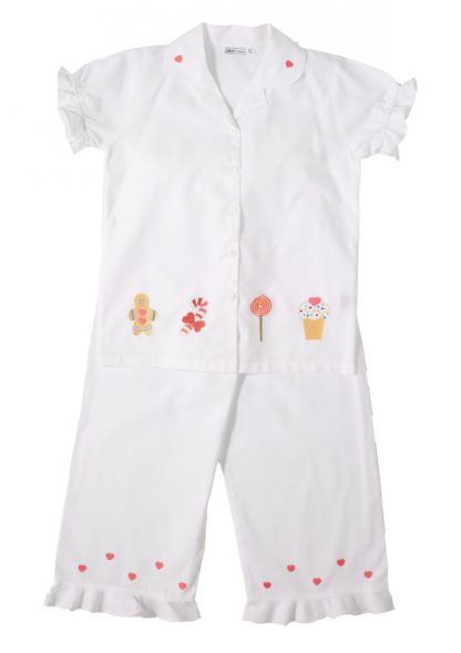 Lunns Antiques Girls Gingerbread Men PJ's - 4-5yrs-0