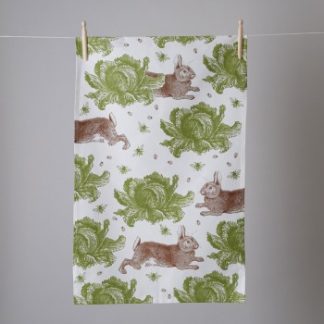 Thornback & Peel Tea Towel - Rabbit & Cabbage-0