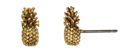 Hultuist Gold Pineapple Ear Stud-0