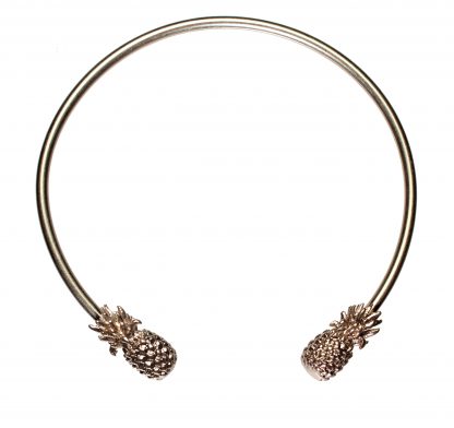 Hultquist Rose Gold Bangle with Pineapples-0