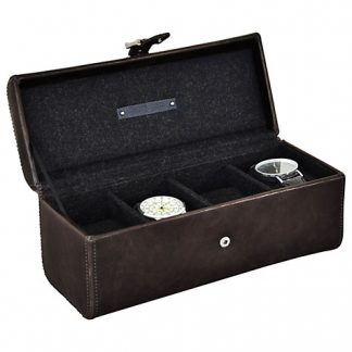 Jacob Jones 4pc Watch Box - Grey-0