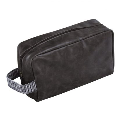 Jacob Jones Wash Bag - Grey/Check-0