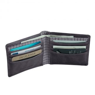 Jacob Jones Wallet - Grey & Check-0