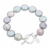Claudia Bradby Bedruthan Silver Coin Pearl Bracelet-11231