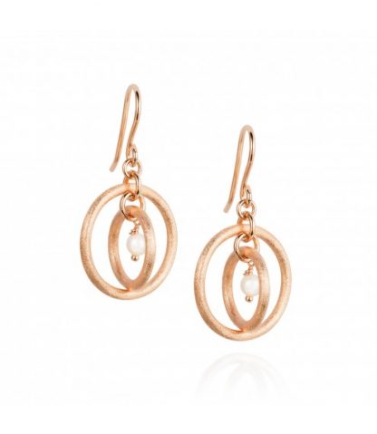 Claudia Bradby Double Halo Rose Gold Earrings-11244