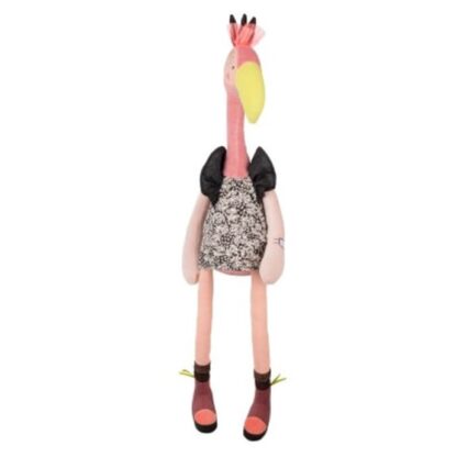 Moulin Roty Broc'n Rolls Violette the Flamingo Soft Toy