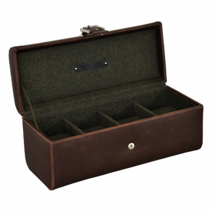 Jacob Jones 4pc Watch Box - Brown-0