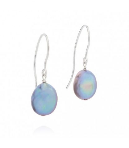 Claudia Bradby Bedruthan Silver Coin Pearl Earrings-11234