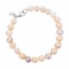 Claudia Bradby Garbo Oyster Pink Button Pearl Bracelet-11223