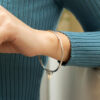 Claudia Bradby Essential Silver Pearl Bangle