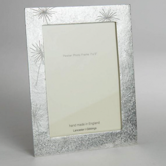 Lancaster & Gibbings Scratched Flowers Photo Frame - Large