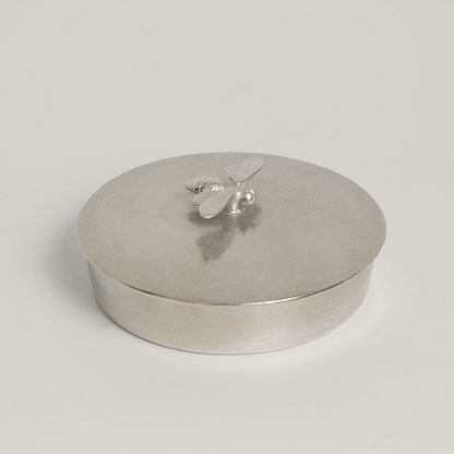 Lancaster & Gibbings Pewter Bee Jewellery Box - Large-11359