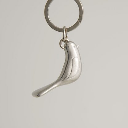 Lancaster & Gibbings Pewter Key Ring - Bird-0