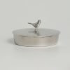 Lancaster & Gibbings Pewter Bird Jewellery Box - Large-11355