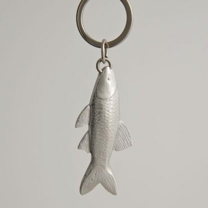 Lancaster & Gibbings Pewter Key Ring - Fish-0