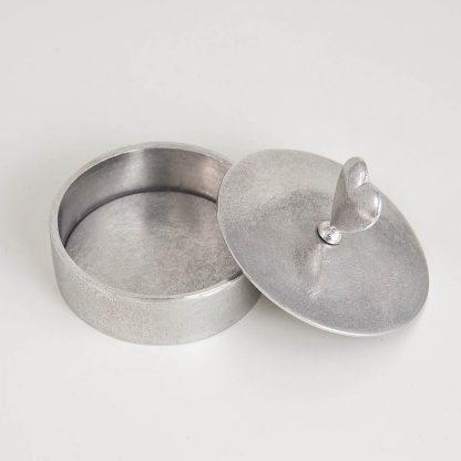 Lancaster & Gibbings Pewter Heart Jewellery Box - Medium-11370