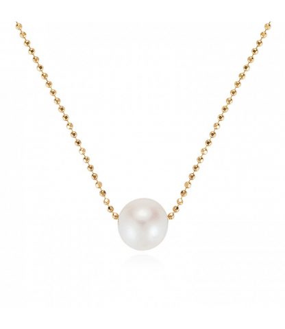 Claudia Bradby Essential White pearl Necklace - Gold-11719