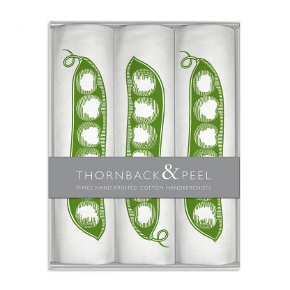 Thornback & Peel Hanky Box - Pea Pod-11665