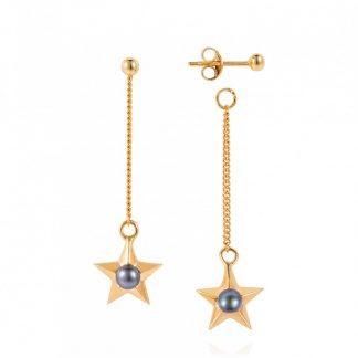 Claudia Bradby Star Drop Earrings - Gold-11701