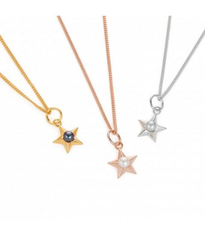 Claudia Bradby Star Necklace - Rose Gold-0