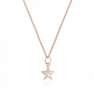 Claudia Bradby Star Necklace - Rose Gold-11708