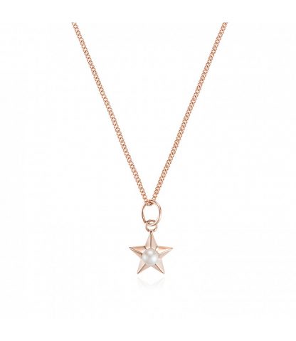 Claudia Bradby Star Necklace - Rose Gold-11708