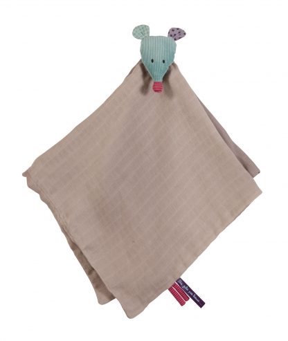 Moulin Roty Muslin Comforter - Mouse-0