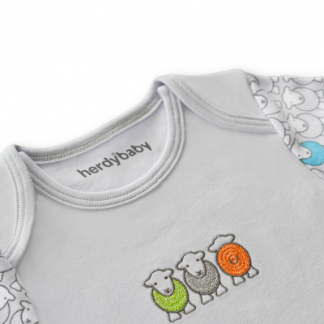 Herdy Embroidered Baby Sleepsuit 6-12 Months-0