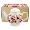 Emma Bridgewater Pink Pansy 4 Mug Teapot (Boxed)-0