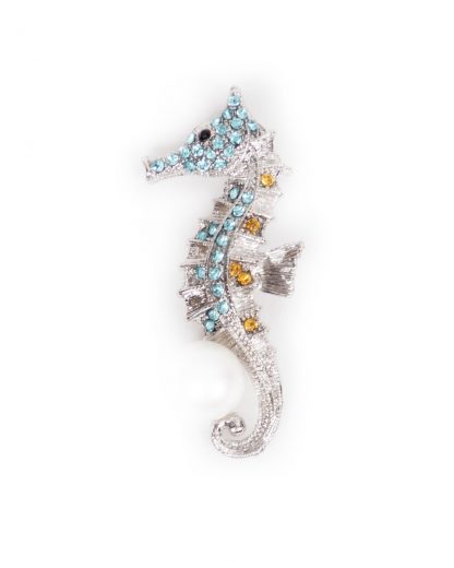 Powder Seahorse Brooch-0