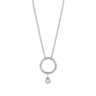 Claudia Bradby "Cirque" Silver and Pearl Pendant Necklace-0