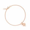 Claudia Bradby "Signature" Heart Bracelet, Rose Gold-0