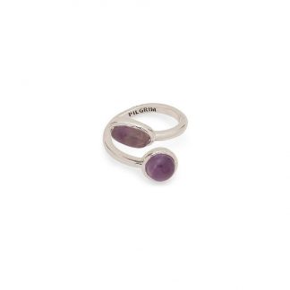 Pilgrim-Wendell Silver Ring with Amethyst-0