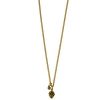Hultquist Gold Necklace with Gold Fir Cone -0