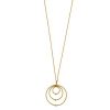 Hultquist Rings in Water Necklace 18K Gold Plated Sterling Silver-0