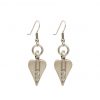 Danon Signature Heart Crystal Drop Earrings-0